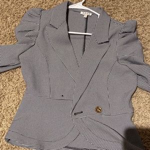 Puff sleeve blazer